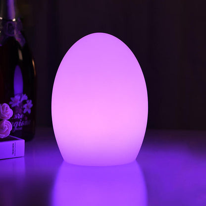 RGB ABS Egg Shaped LED Decorative Table Lamp