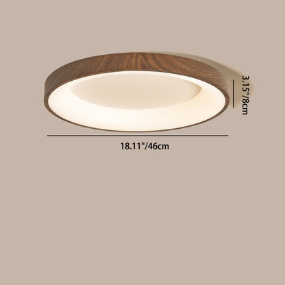 Traditional Chinese Iron Acrylic Round Square LED Flush Mount Ceiling Light For Bedroom