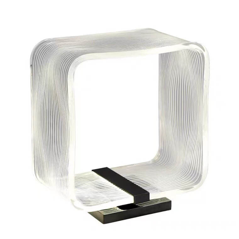 Nordic Square Ring Acrylic LED Decorative Table Lamp