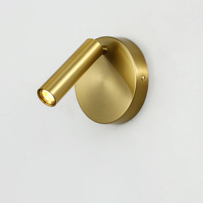Modern Minimalist Rotatable Cylinder Aluminum Iron LED Wall Sconce Lamp For Living Room