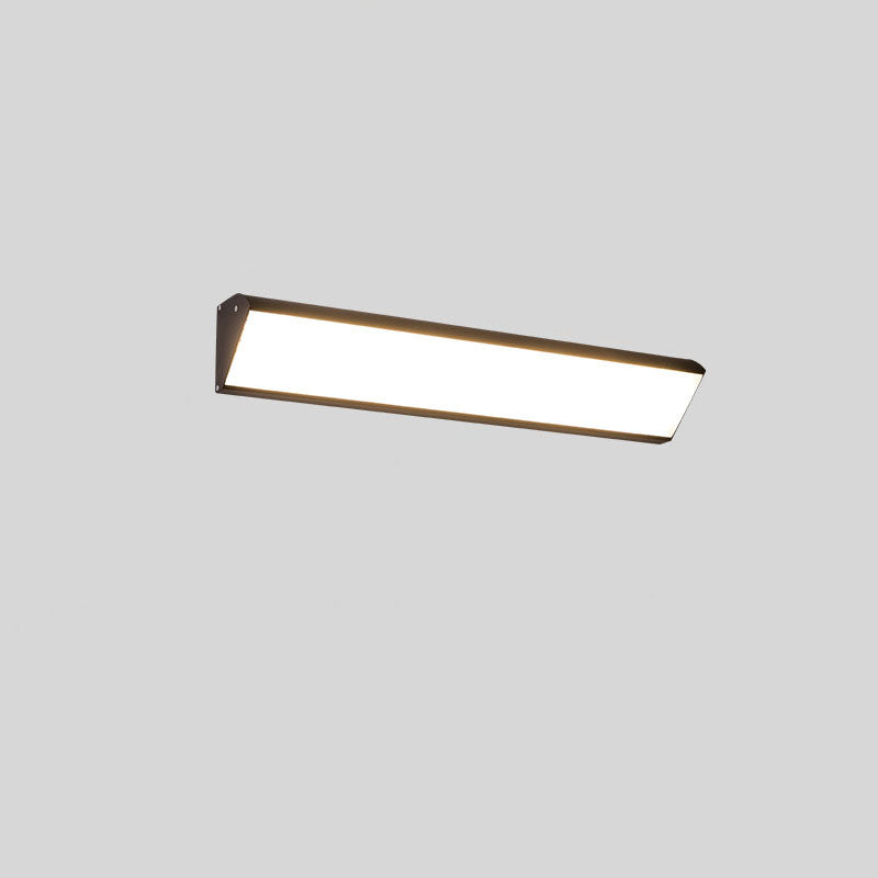 Contemporary Industrial Waterproof Aluminum Rectangular Frame Acrylic LED Wall Sconce Lamp For Outdoor Patio