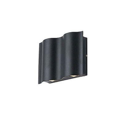 Modern Wave Aluminum Waterproof LED Outdoor Wall Sconce Lamp