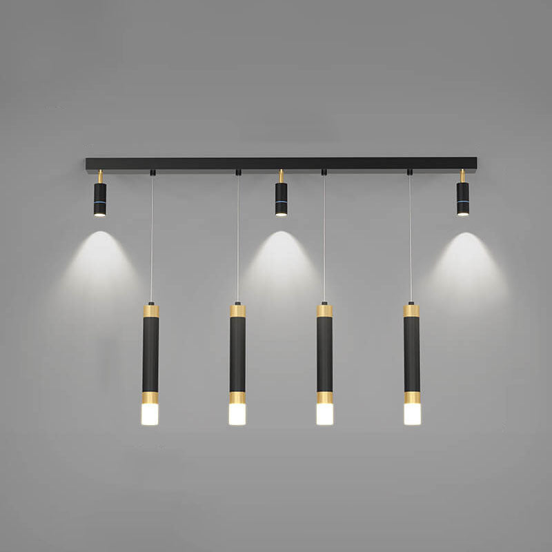 Modern Light Luxury Hardware Acrylic LED Spotlight Island Light Chandelier
