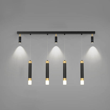 Modern Light Luxury Hardware Acrylic LED Spotlight Island Light Chandelier