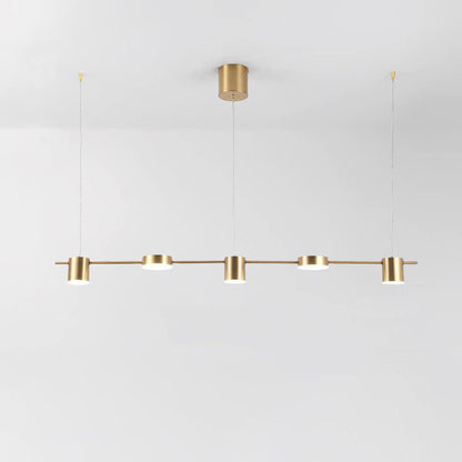 Modern Minimalist Line Round Spotlight LED Island Light Chandelier