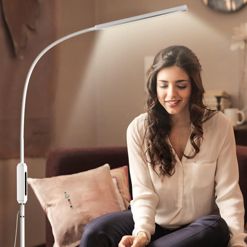Modern ABS Adjustable Eye Protection LED Standing Floor Lamp