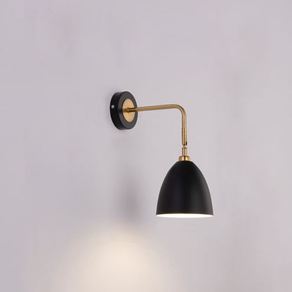 Nordic Simple Iron Traditional Shape Shade 1-Light Wall Sconce Lamp