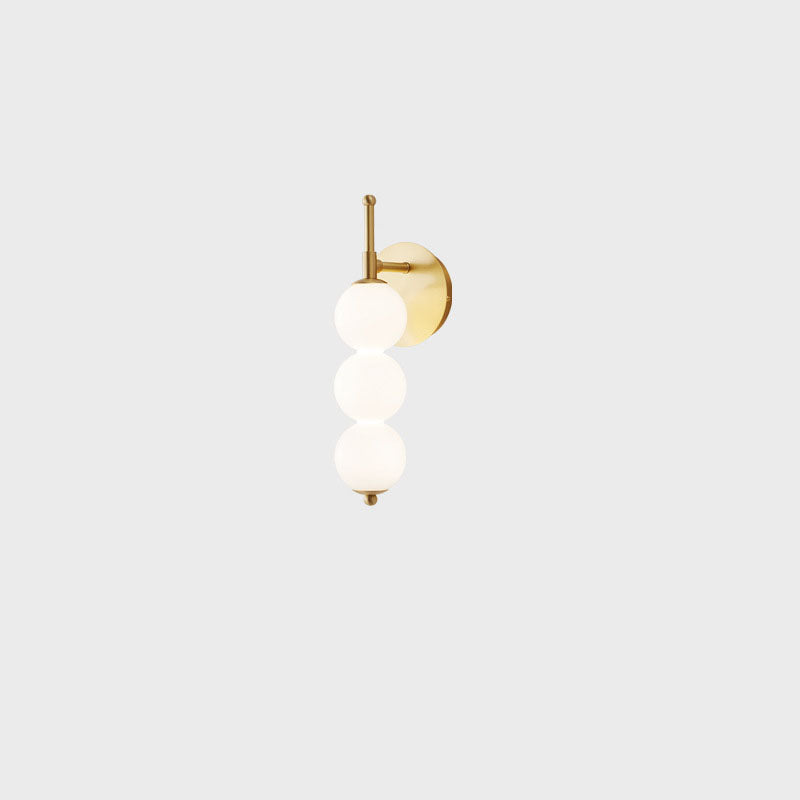 مصباح حائط LED فاخر من Nordic Light مصنوع من زجاج اللؤلؤ 