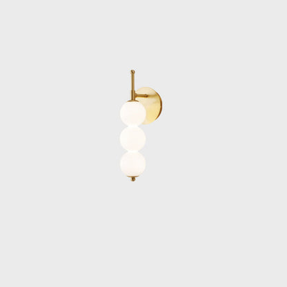 مصباح حائط LED فاخر من Nordic Light مصنوع من زجاج اللؤلؤ 