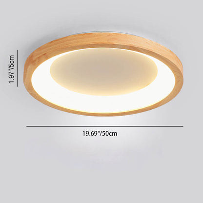 مصباح سقف LED بتصميم دائري على شكل جذوع الأشجار الإسكندنافية المعاصرة لغرفة المعيشة