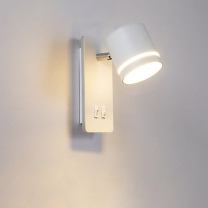 Nordic Minimalist Square Spotlight Rotatable LED Reading Wall Sconce Lamp
