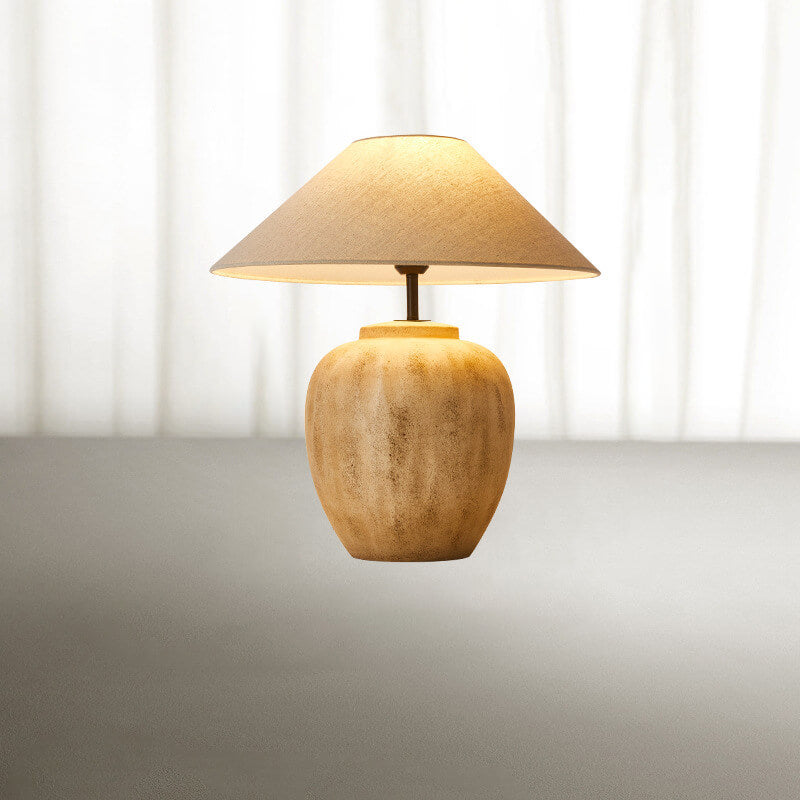 Creative Handmade Ceramic Bottle Design 1-Light Table Lamp