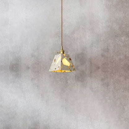Japanese Retro Terrazzo Polygons 1-Light Pendant Light