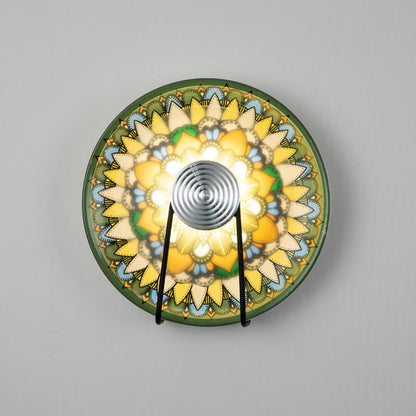 مصباح حائط LED دائري من الحديد المطاوع الصيني بتصميم عتيق 