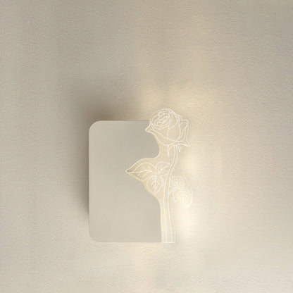 مصباح حائط LED بتصميم زهرة الورد الأكريليكية الحديثة لغرفة المعيشة 