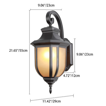 Modern European Minimalist Aluminum Alloy Square Outdoor 1-Light Wall Sconce Lamp