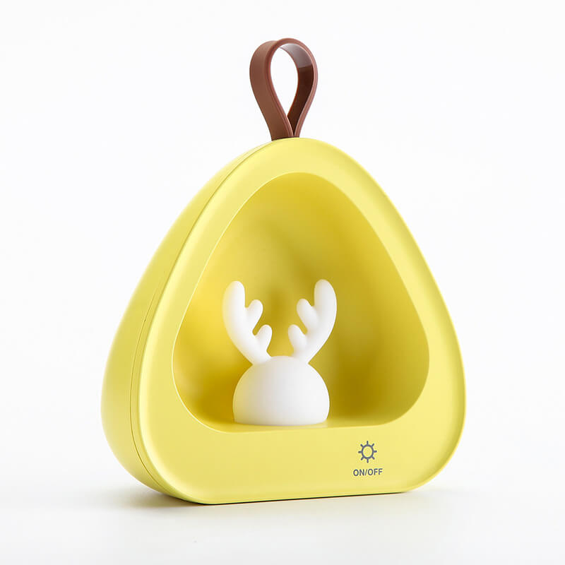 Creative Cute Deer Silicone USB Charging Portable LED Night Light Table Lamp