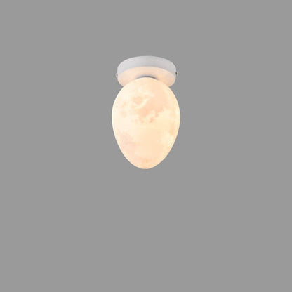 Nordic Creative Egg Design 1-Light Semi-Flush Mount Ceiling Light