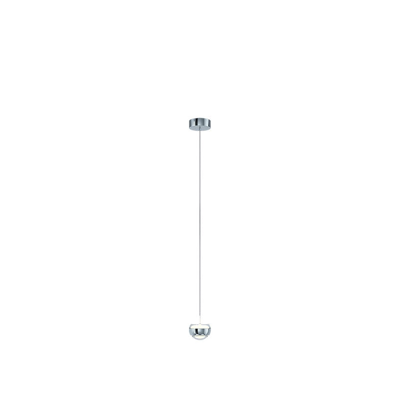 Modern Simplicity Iron Aluminum Semicircle LED Pendant Light For Living Room