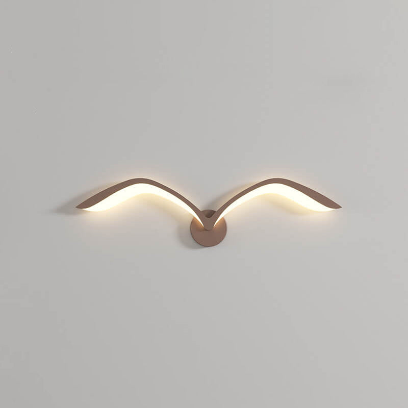 مصباح حائط LED من الأكريليك بتصميم طائر النورس بتصميم بسيط إسكندنافي 