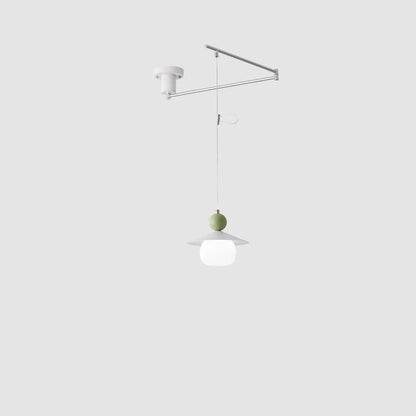 Contemporary Creative Aluminum Glass Rocker Round Ball 1-Light Wall Sconce Lamp For Dining Room