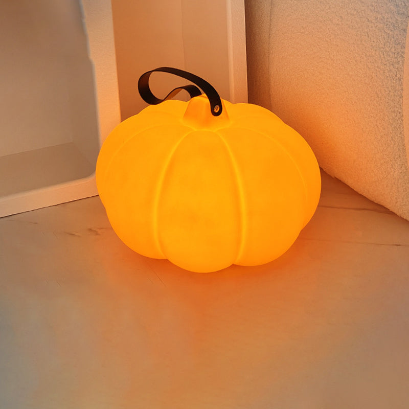 Modern Art Deco Pumpkin PE LED Standing Floor Lamp For Bedroom