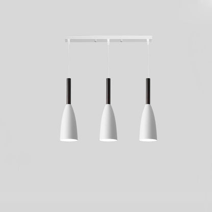Modern Minimalist Round Wine Bottle Shape Iron 3-Light Island Light Chandelier For Dining Room