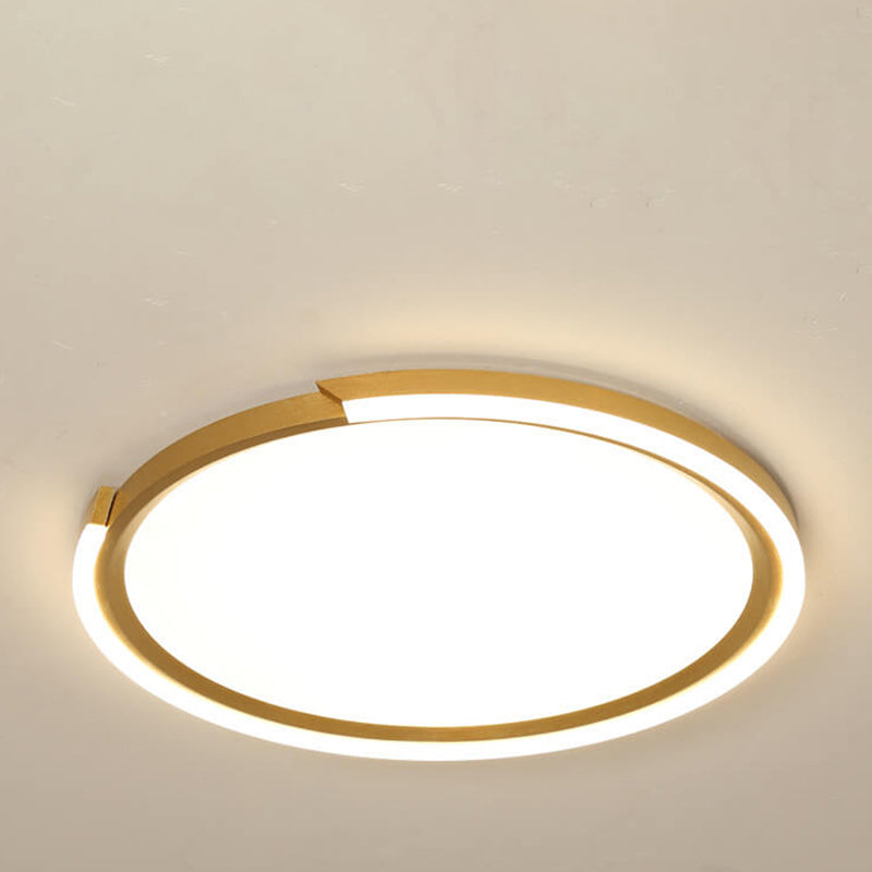 Modern Minimalist Disc Iron Acrylic Aluminum LED Flush Mount Ceiling Light