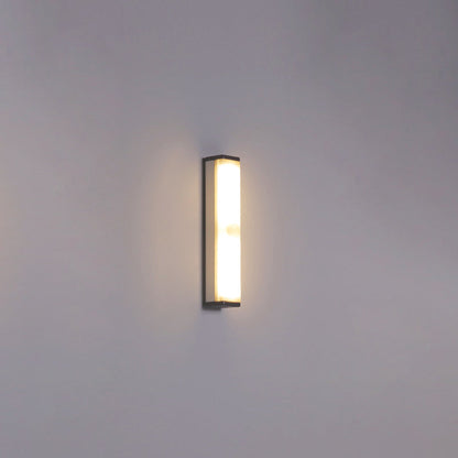 Modern Simplicity Long Cylinder Aluminum Acrylic LED Wall Sconce Lamp For Living Room