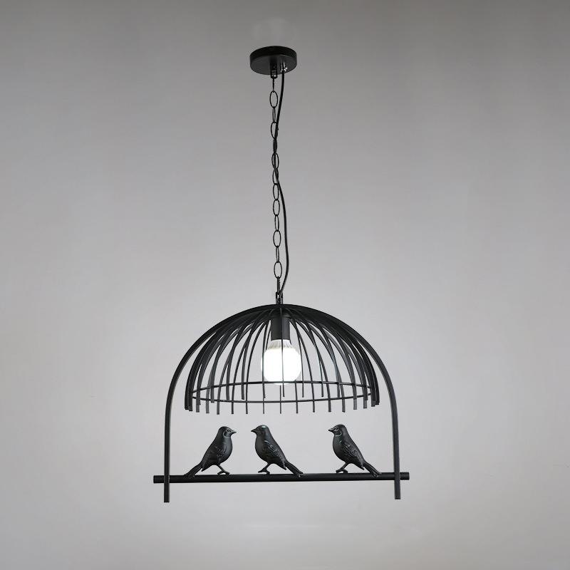 Modern Creative Bird Cage 1-Light Pendant Light