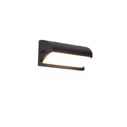 Modern Simple Geometry Outdoor Waterproof Sensor LED Wall Sconce Lamp