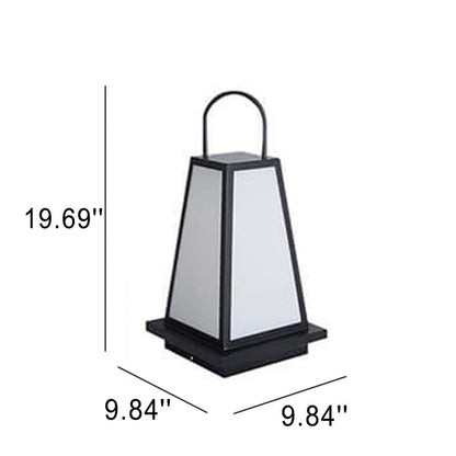Simple Acrylic Stainless Steel Lantern Outdoor Waterproof Lawn Floor Lamp