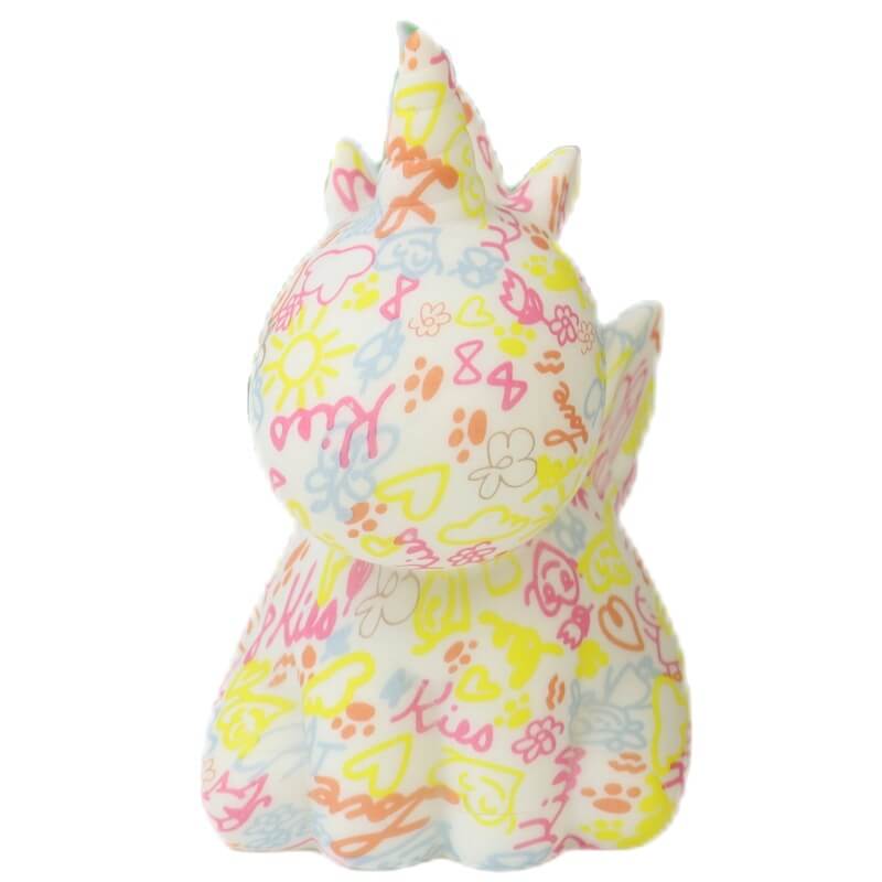 Creative Unicorn Painted 3D Printed LED Night Light Table Lamp