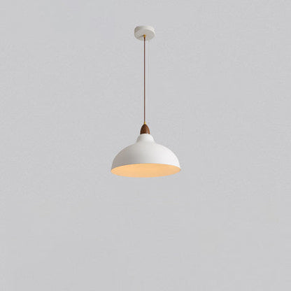 Modern Minimalist Round Dome Pot Lid Hardware 1-Light Pendant Light For Living Room