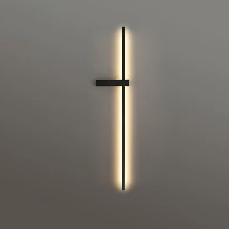 مصباح حائط LED بتصميم عصري بسيط من الحديد والألومنيوم والسيليكا لغرفة النوم 