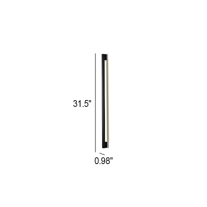 Modern Simplicity Long Strip Aluminum Silicone LED Wall Sconce Lamp