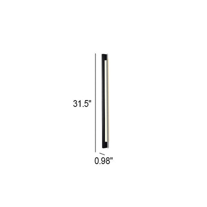 Modern Simplicity Long Strip Aluminum Silicone LED Wall Sconce Lamp