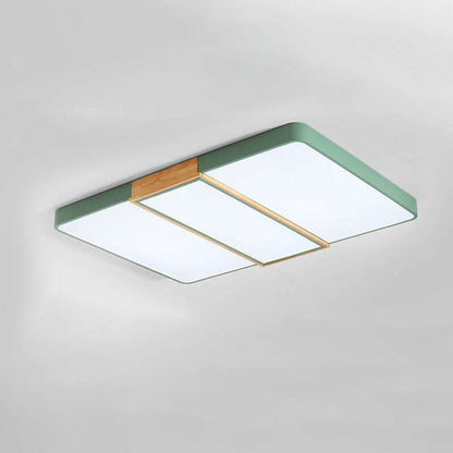 Nordic Minimalist Geometric Rectangular LED Flush Mount Ceiling Light