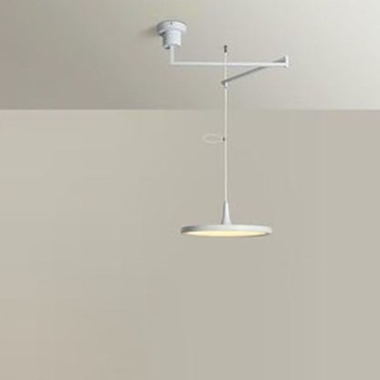 Modern Minimalist Hardware Aluminum Flying Saucer LED Pendant Light For Dining Room