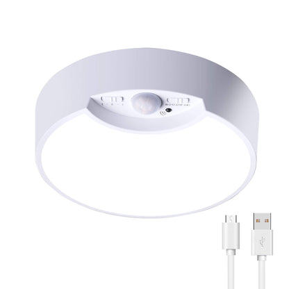 Simple Sensor White Round Acrylic LED Flush Mount Ceiling Light