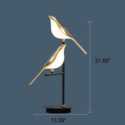 Nordic Minimalist Magpie Bird LED Table Lamp