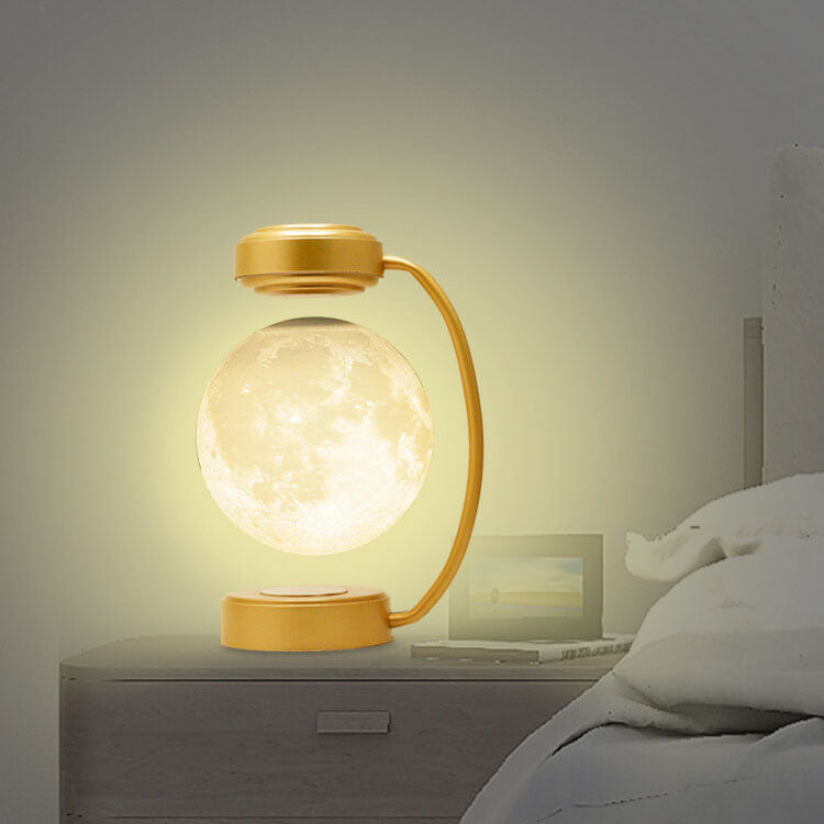 Creative Magnetic Levitation Moon LED Decorative Table Lamp