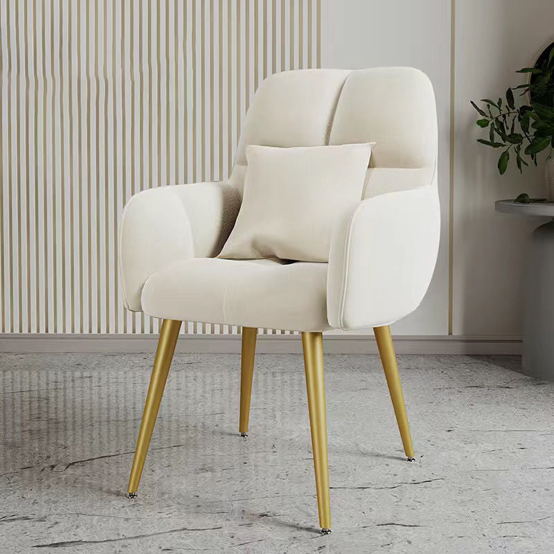 Modern Minimalist Sponge Square Vanity Stool Backrest For Bedroom