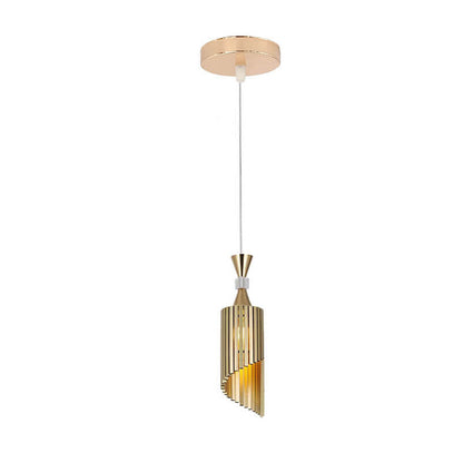 Nordic Light Luxury Minimalist Solid Color Aluminum 1-Light Pendant Light
