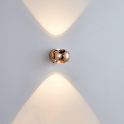 Modern Minimalist Solid Color Round Rotatable Iron Aluminum COB LED Wall Sconce Lamp