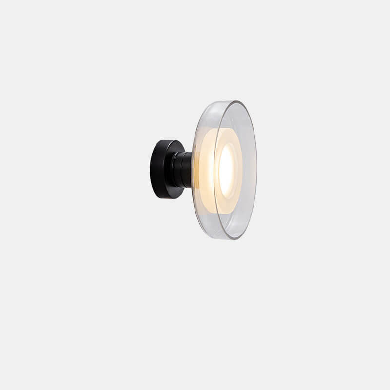 Nordic Vintage Round Hardware Glass LED Wall Sconce Lamp