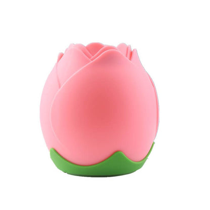 Creative Rose Silicone Pat USB Atmosphere LED Night Light Table Lamp