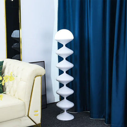 Nordic Cream Gourd Design 1-Light  Standing Floor Lamp