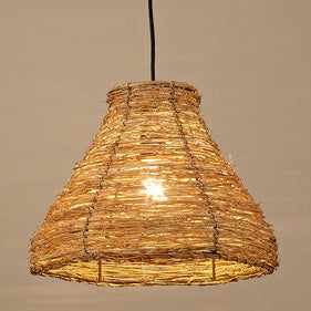 Modern Bamboo Weaving 1-Light Pendant Light