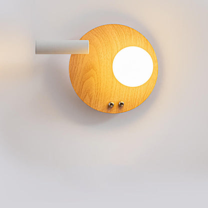 مصباح حائط LED دائري مربع من الحديد بتصميم إبداعي إسكندنافي 